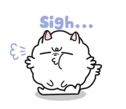 Pomi, the white pomerenian pom puppy sticker #1607452