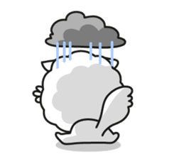 Pomi, the white pomerenian pom puppy sticker #1607457