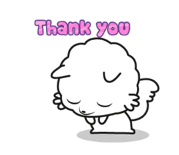 Pomi, the white pomerenian pom puppy sticker #1607464