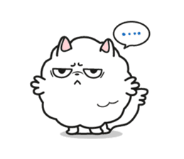 Pomi, the white pomerenian pom puppy sticker #1607468