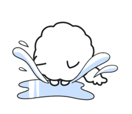 Pomi, the white pomerenian pom puppy sticker #1607469