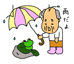 A Japanese grandfather.  Mr. Machida sticker #1609088