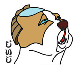 kabuki dogs & yakusya cats sticker #1609731