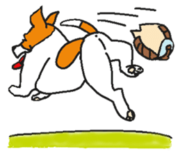 kabuki dogs & yakusya cats sticker #1609742