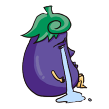 A handsome eggplant sticker #1609794