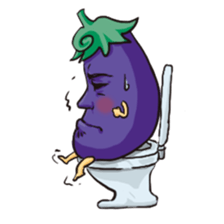 A handsome eggplant sticker #1609798