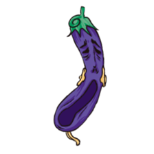 A handsome eggplant sticker #1609803