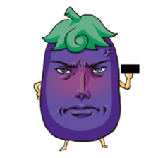 A handsome eggplant sticker #1609804