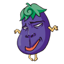 A handsome eggplant sticker #1609807