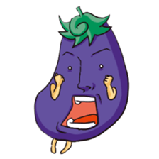 A handsome eggplant sticker #1609810