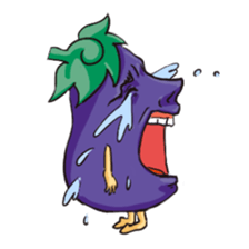 A handsome eggplant sticker #1609811