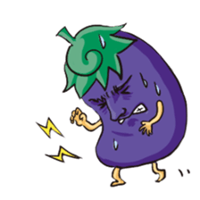 A handsome eggplant sticker #1609812