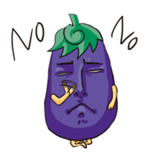 A handsome eggplant sticker #1609814
