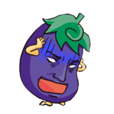 A handsome eggplant sticker #1609817