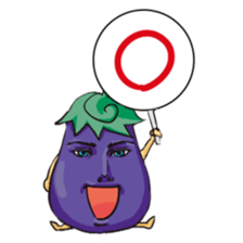 A handsome eggplant sticker #1609820