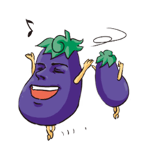 A handsome eggplant sticker #1609821