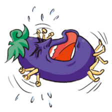 A handsome eggplant sticker #1609822