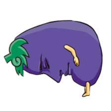 A handsome eggplant sticker #1609826