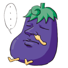 A handsome eggplant sticker #1609827