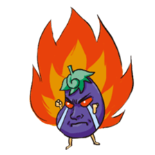 A handsome eggplant sticker #1609828