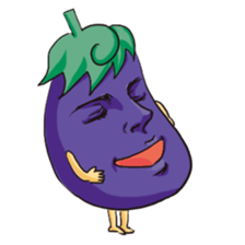 A handsome eggplant sticker #1609829