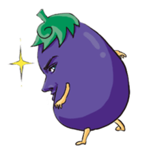 A handsome eggplant sticker #1609830