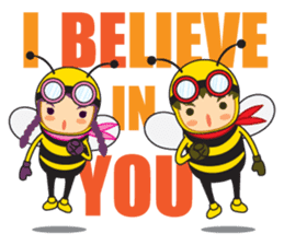 Be(e)loved Family. (Love in Bee Family) sticker #1610284