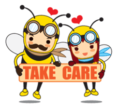 Be(e)loved Family. (Love in Bee Family) sticker #1610295