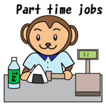 Freeter Monchan English version sticker #1610397