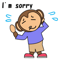 Freeter Monchan English version sticker #1610419