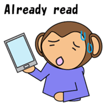 Freeter Monchan English version sticker #1610429