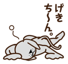 The feeling of a dog. sticker #1611122