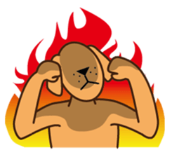 The feeling of a dog. sticker #1611137