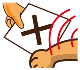 The feeling of a dog. sticker #1611146