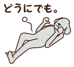 The feeling of a dog. sticker #1611149