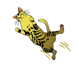 Jumping Cats!!! sticker #1611810