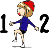 new hakata girl and kitakyu boy sticker #1614510