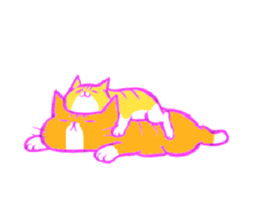 tabby cat diary sticker #1615290