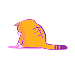 tabby cat diary sticker #1615298