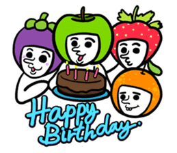 FAROX and friends : happy fruity kids. sticker #1616030