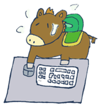 Mr.Sweatshop Horse sticker #1616152