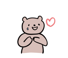 Bear to thank sticker #1616988