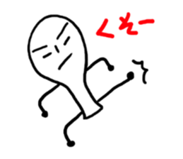 The flat wooden spoon sticker #1617356