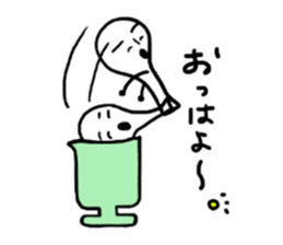 The flat wooden spoon sticker #1617358