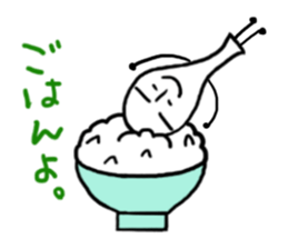 The flat wooden spoon sticker #1617360