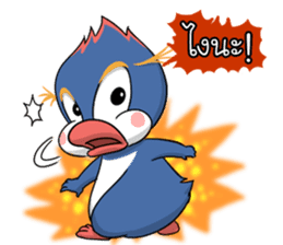 Blue penguin sticker #1618804