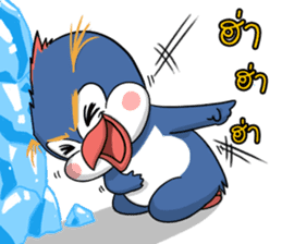 Blue penguin sticker #1618809