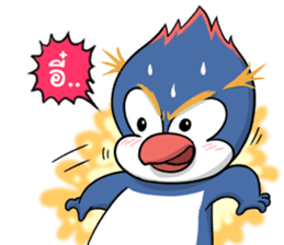 Blue penguin sticker #1618815