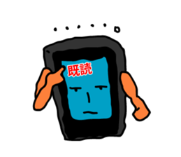Smao. he is smartphone. sticker #1618840