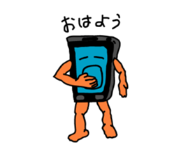 Smao. he is smartphone. sticker #1618861